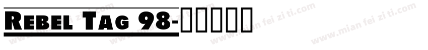 Rebel Tag 98字体转换